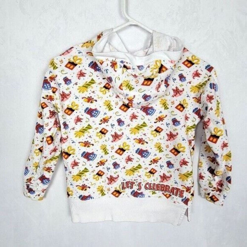Kids Walt Disney World Mickey Mouse All Over Print Hoodie Sweatshirt Size S - Picture 2 of 6
